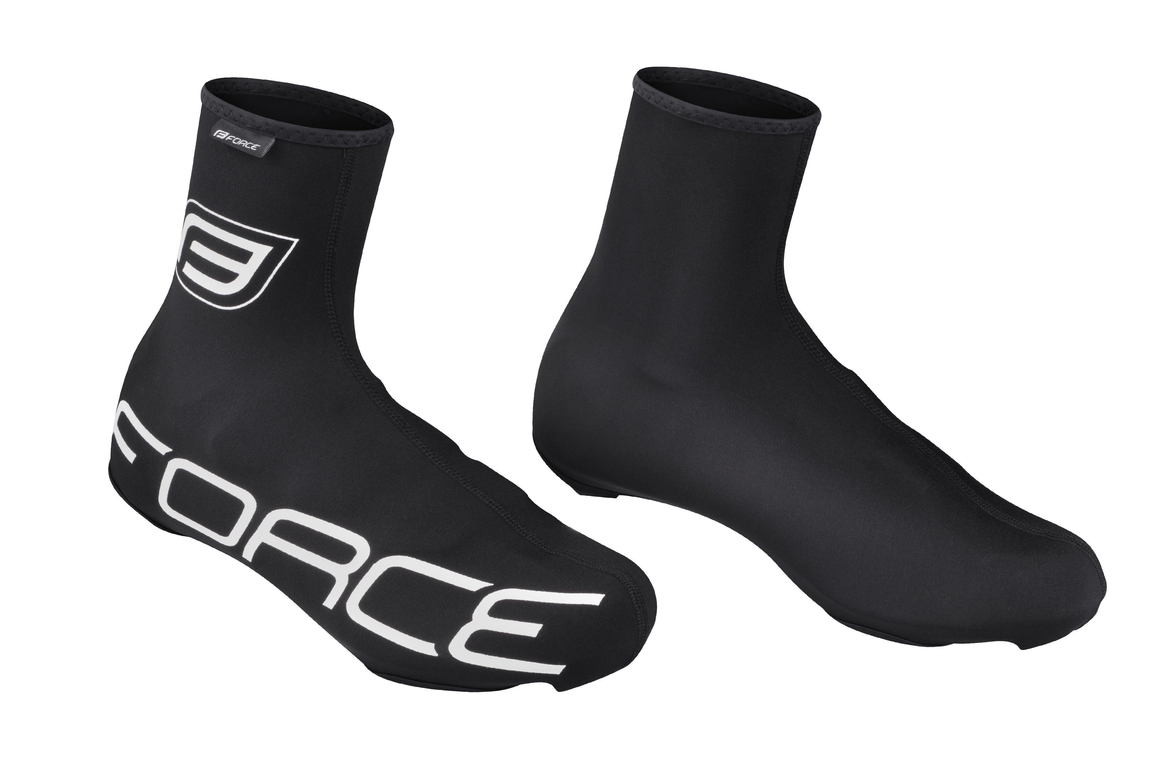 FORCE Fahrrad-Überschuh Schuhüberzüge FORCE LYCRA TERMO ROAD, schwarz