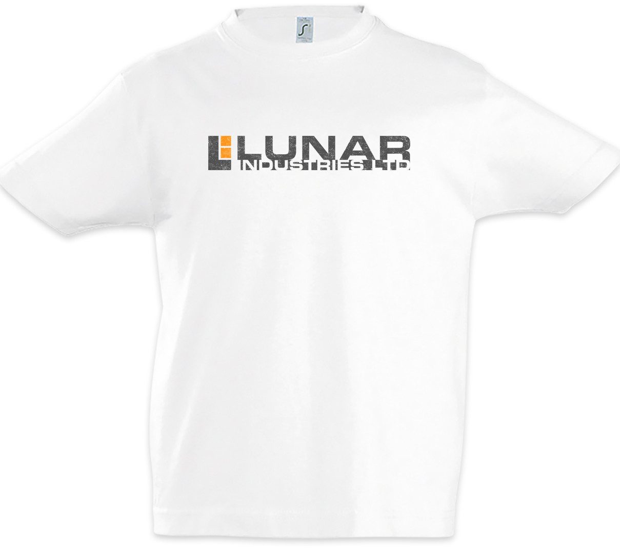 Print-Shirt Lunar Industries Kinder T-Shirt Moon Zeichen Sign Logo Company Base