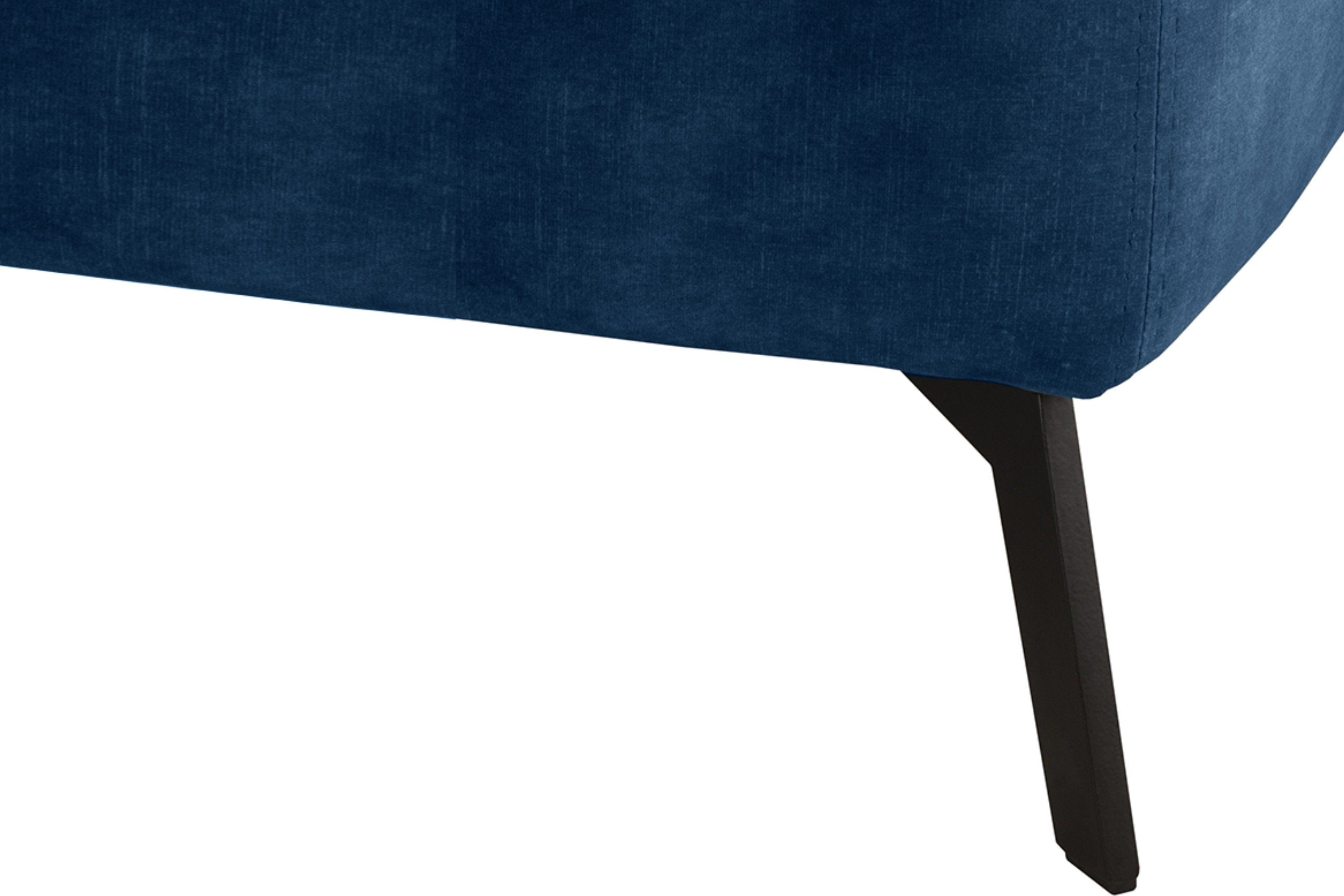 Konsimo Ecksofa Design, hydrophobe links/rechts, NORIS | Beschichtung Ecksofa hohe zeitloses Beine, marineblau Loft-Stil, marineblau