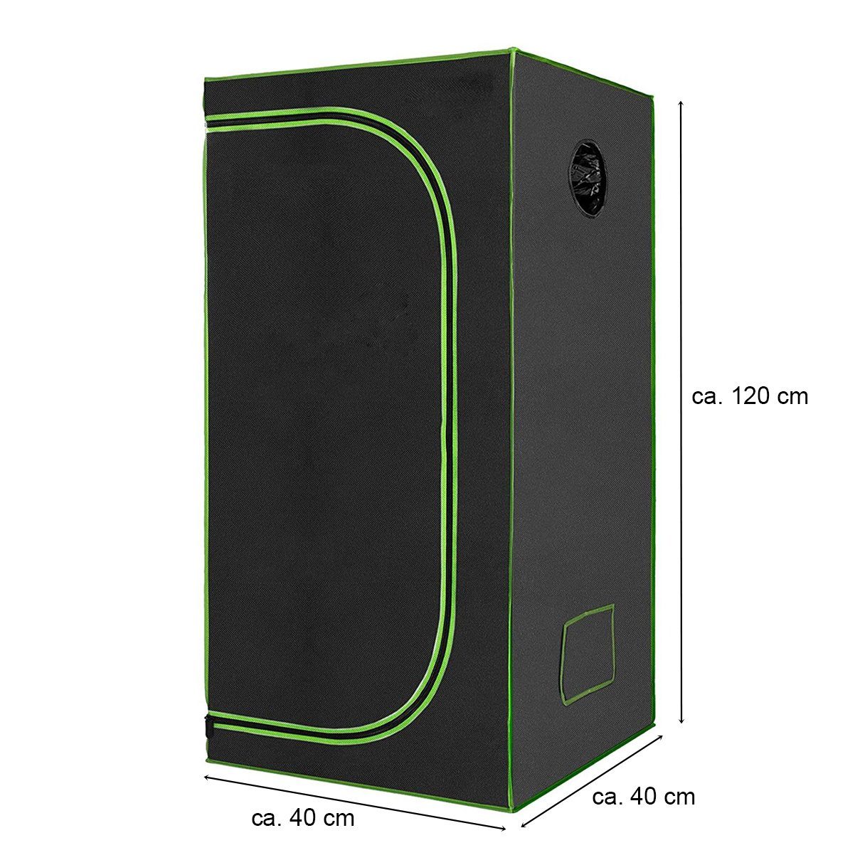 HELO24 Gewächshaus Indoor Grow Pflanzenzelt Box 40x40x120cm - G1