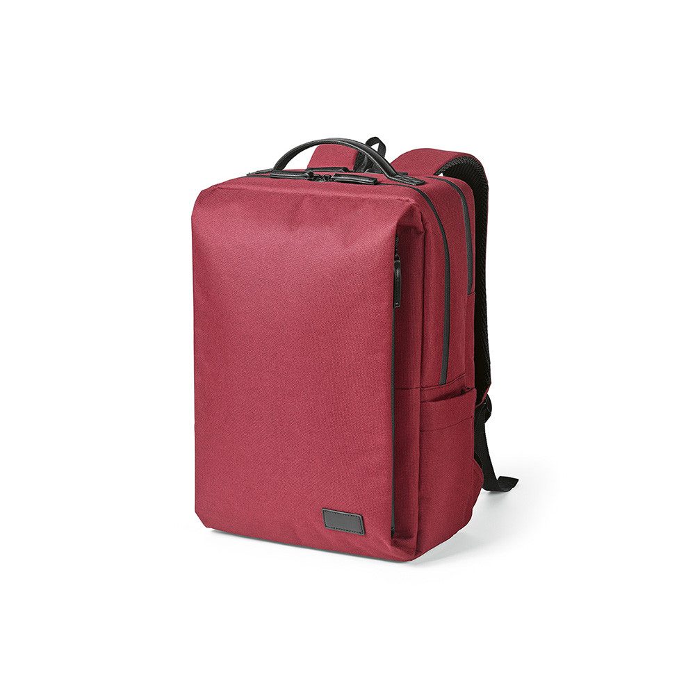 CABBEL Rucksack Rucksack 20L Laptop 17 Zoll wasserdicht Trolley nachhaltig rPET leicht (Rucksack, 1-tlg., Einzelartikel), Rot, rPET-Gewebe, 68% Recyclinganteil, ergonomisch, gepolsterte