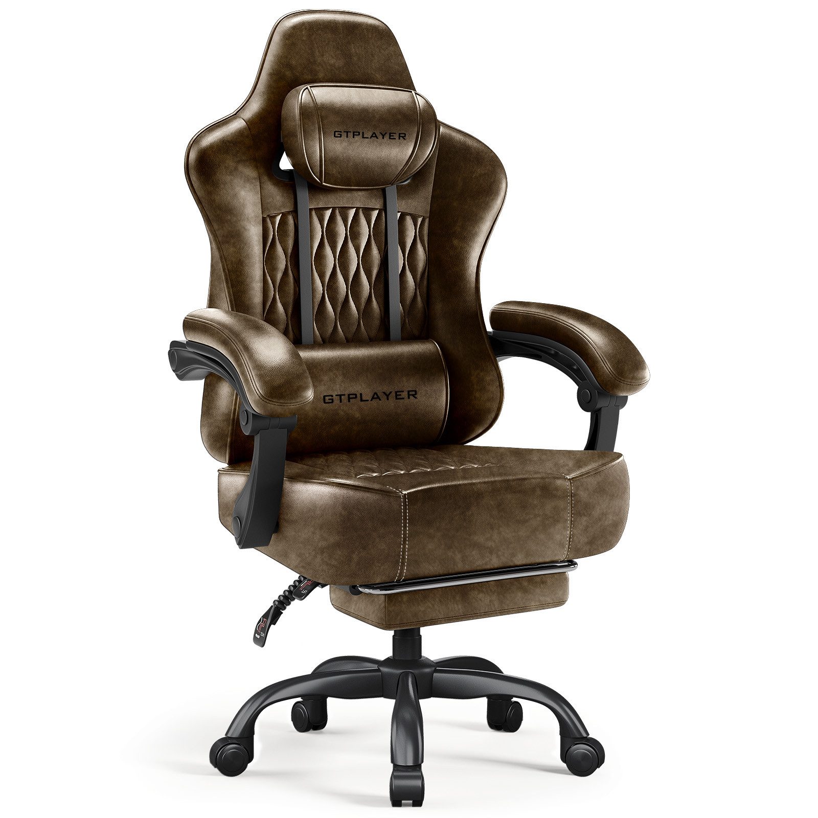 Gaming-Stuhl Bürostuhl, Ergonomischer Pc Stuhl, Höhenverstellbarer Drehstuhl