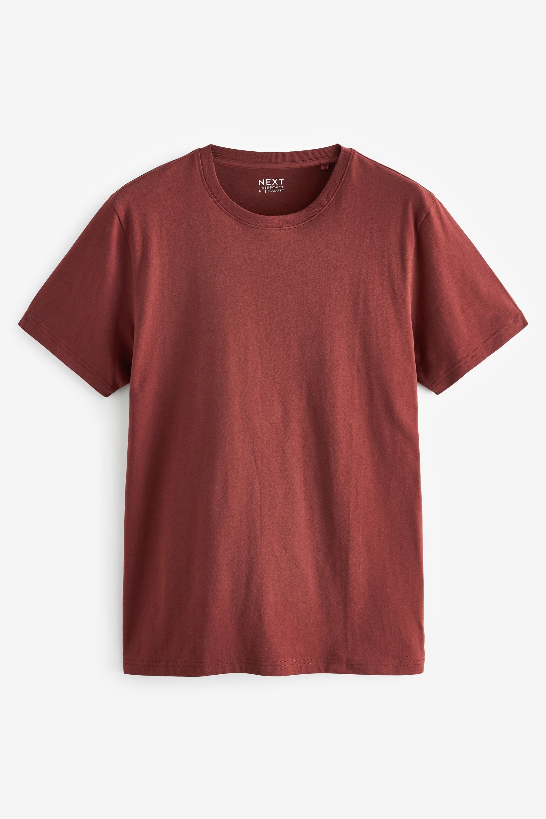 Next Brown/Green/Cobalt/Slate/Purple/Black/Amber T-Shirt Rust (1-tlg)