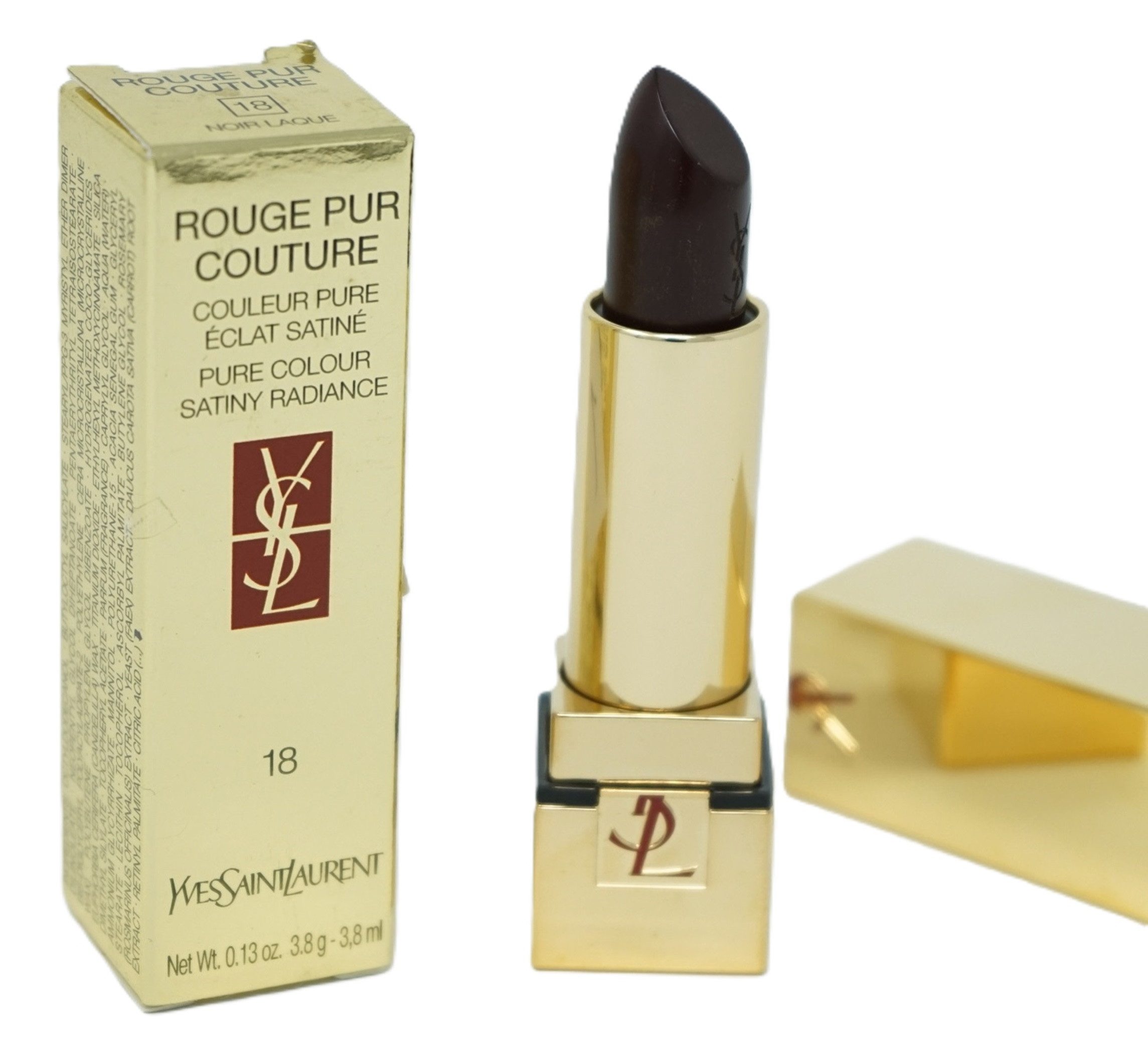 YVES SAINT LAURENT Lippenstift Yves Saint Laurent Pure Colour Lippenstift 18 Noir Laque
