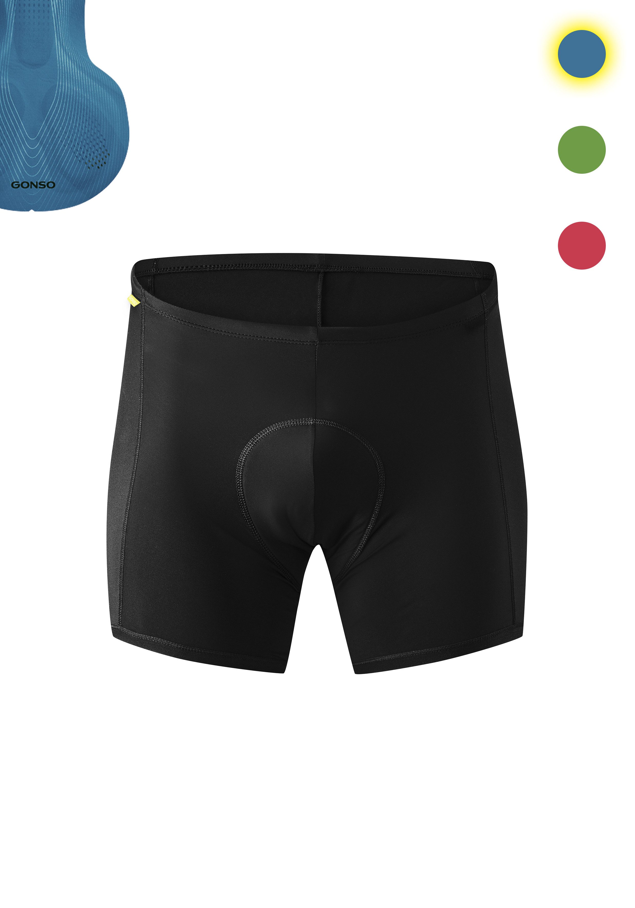 Gonso Fahrradhose Sitivo U M Herren Fahrradunterhose, Radhose mit speziellem Sitzpolster, Tight Fit