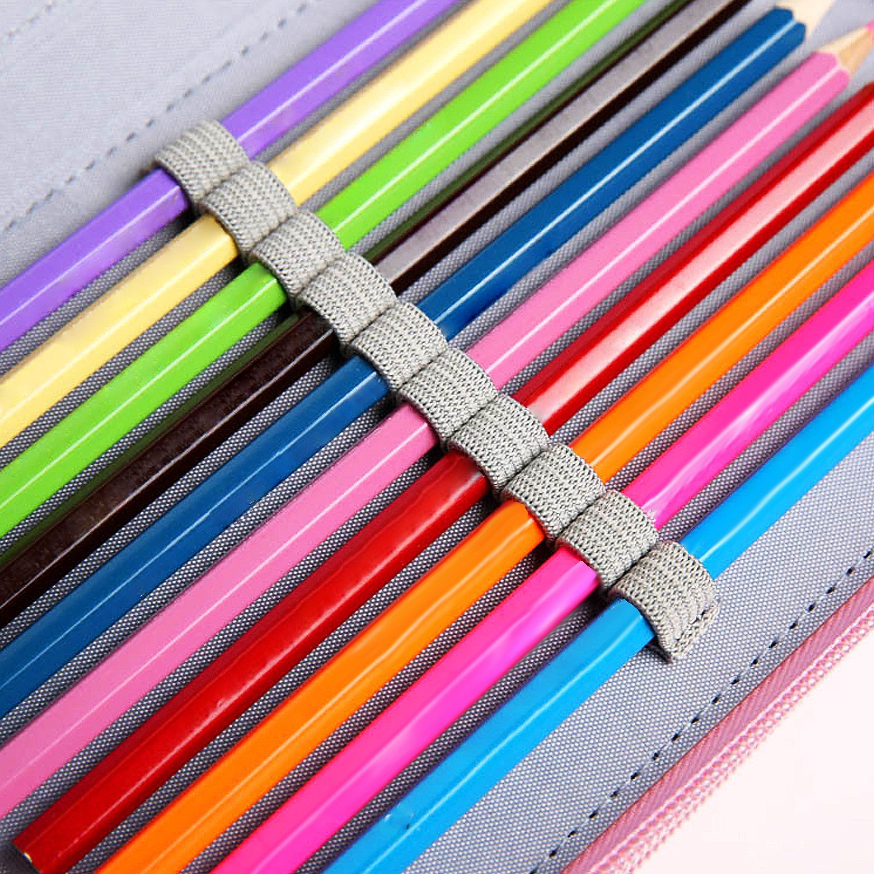 Mutig Federmäppchen Federmäppchen Federmäppchen mit Fächern, 72 Slots für hohe Kapazität, (Federmäppchen für die Schule, für Kinder, Mädchen, Bedruckte Tasche, mit Reißverschluss für Skizzen, Zeichnungen & Pinsel), unte Stifttasche für Studenten, Bleistiftbeutel, Bürstenhalter