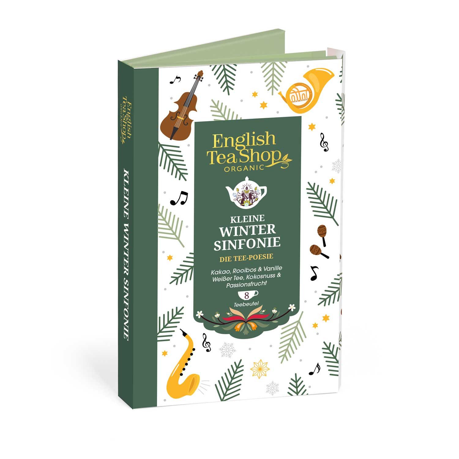 English Tea Shop Tee Geschenk, Tee-Poesie "Kleine Winter Sinfonie", BIO