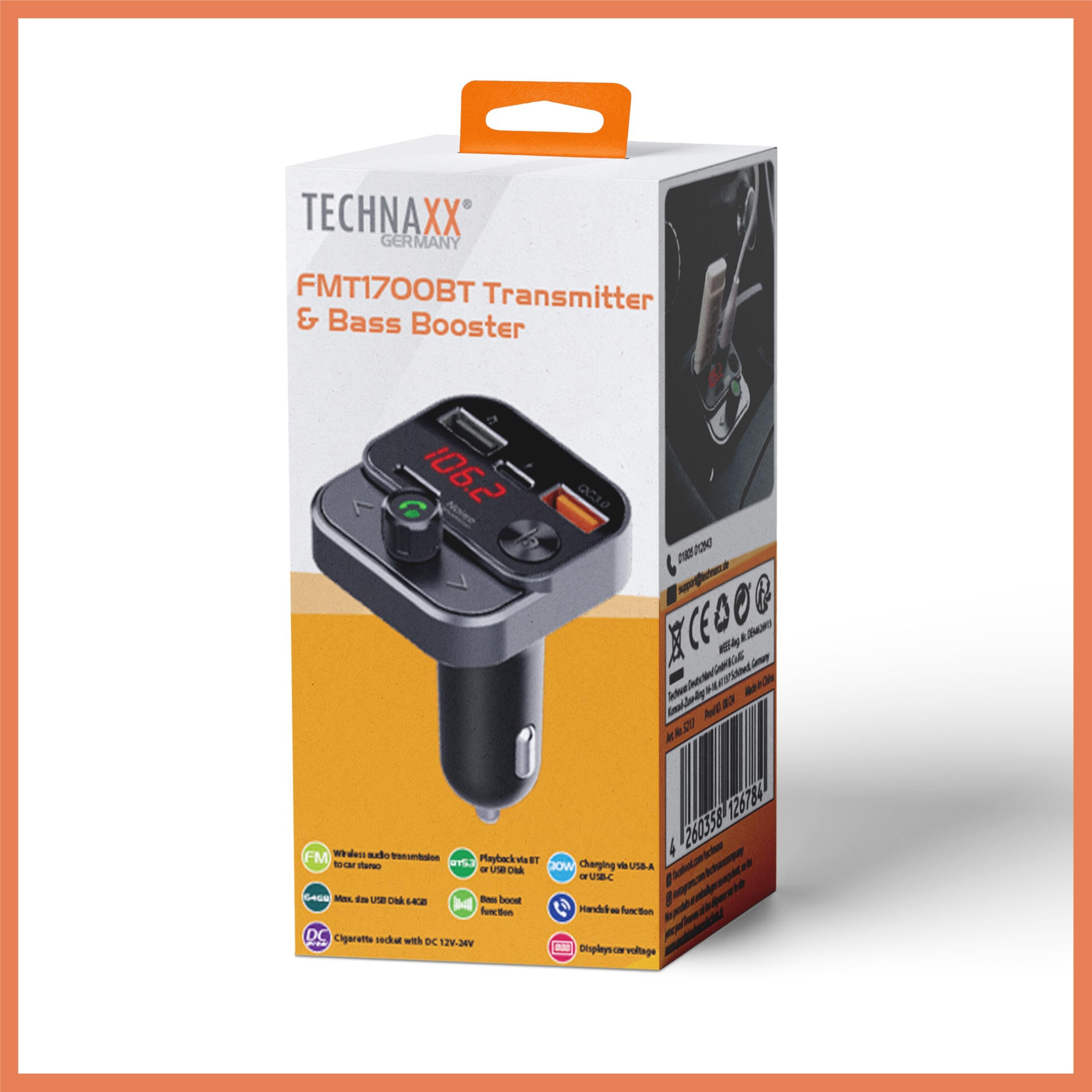 Technaxx FMT1700BT Radio (Kompatibel mit Bluetooth 5.3) – Bild 5 von 5