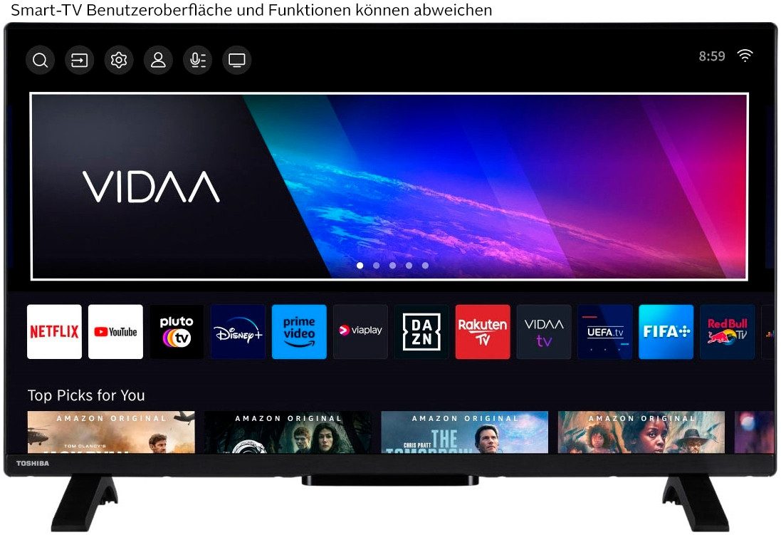 Toshiba 32LV2F63DA DLED-Fernseher (80 cm/32 Zoll, Full HD, Smart-TV)