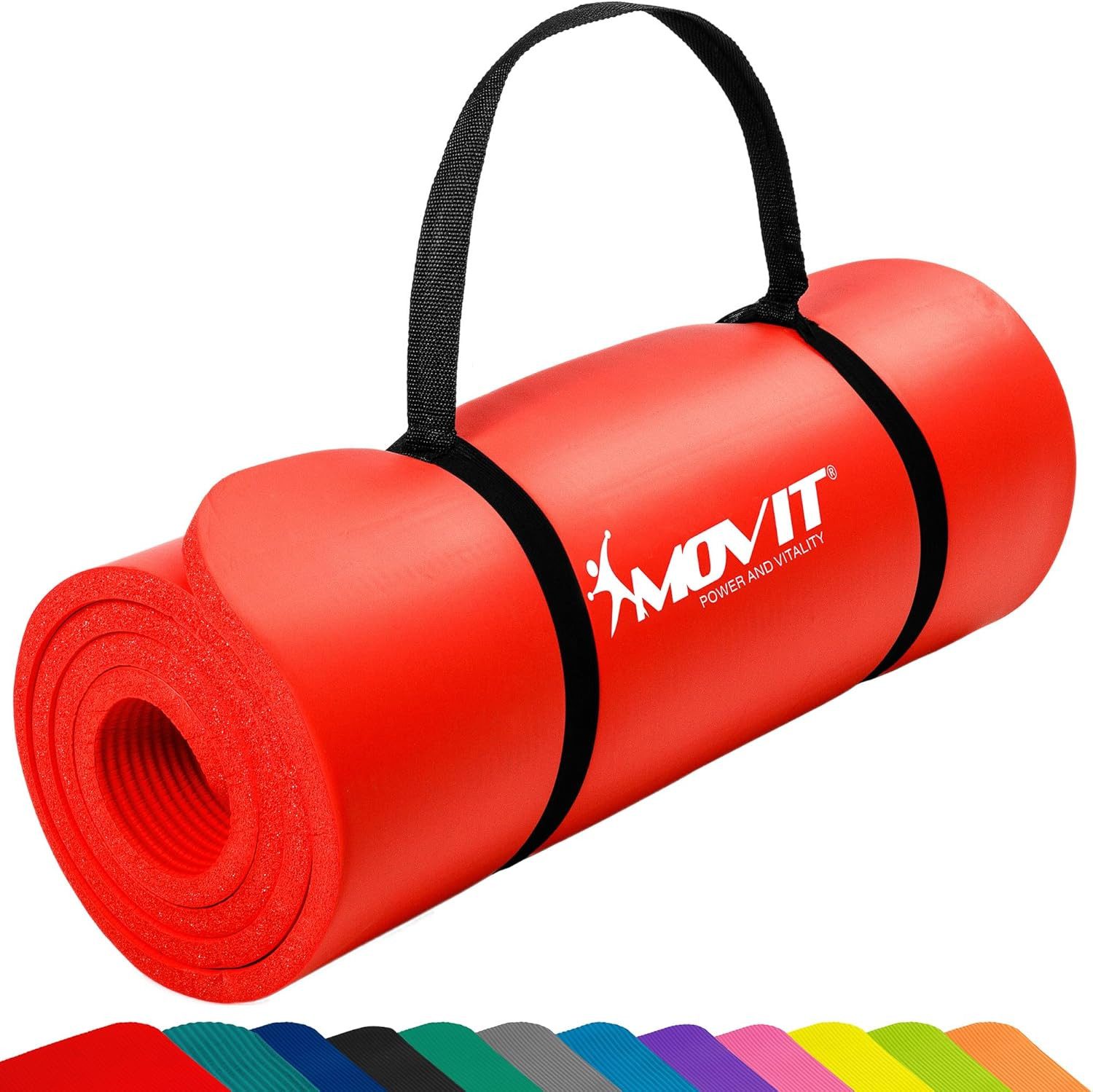 MOVIT Yogamatte Yogamatte 10/15 mm Dicke (1-St)