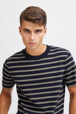 Casual Friday T-Shirt CFThor structured striped tee Lässiges T-shirt mit Streifen