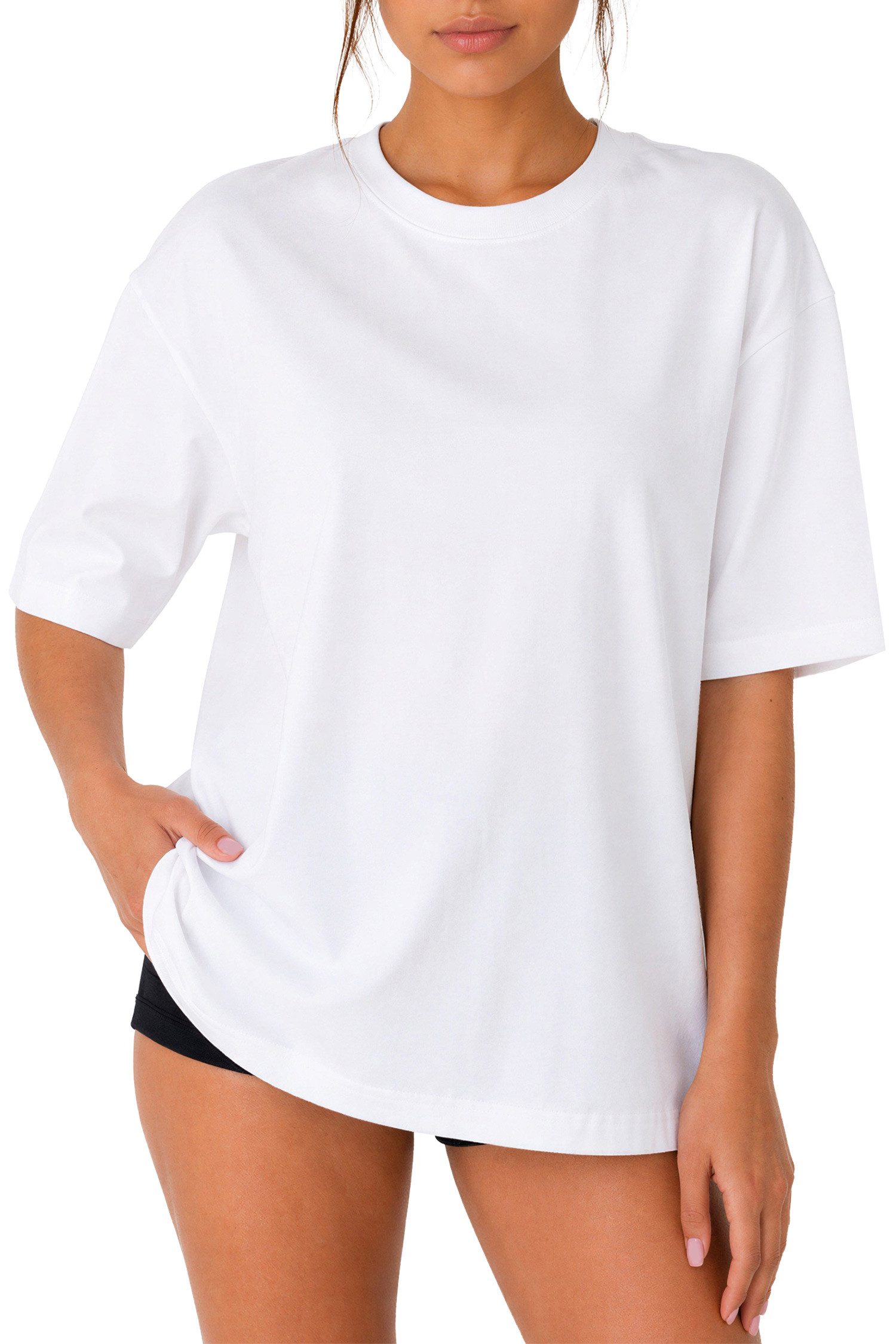 Oversize-Shirt Damen Oversized Kurzarmshirt 25RSW070