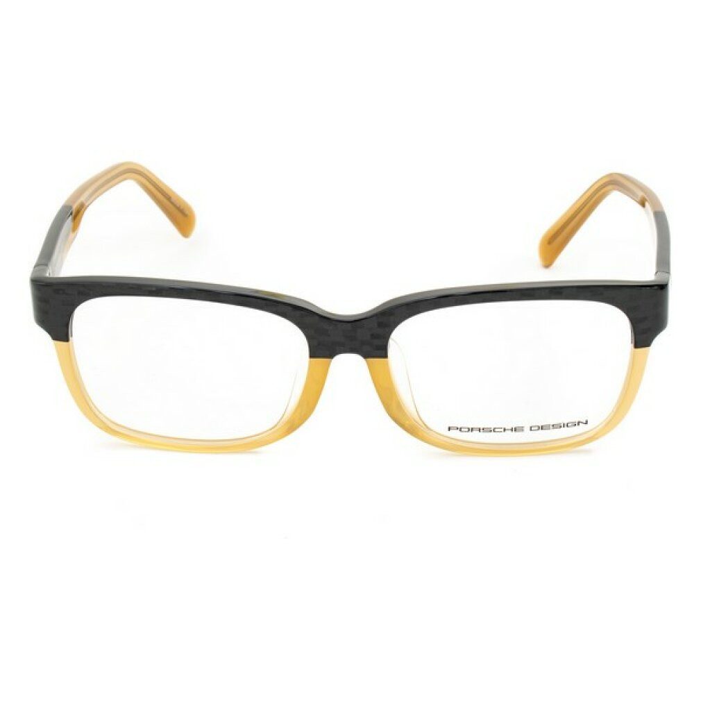 PORSCHE Design Brillengestell Eyeglasses P 8707 B Acetate Black Metalic Beige Transparent B