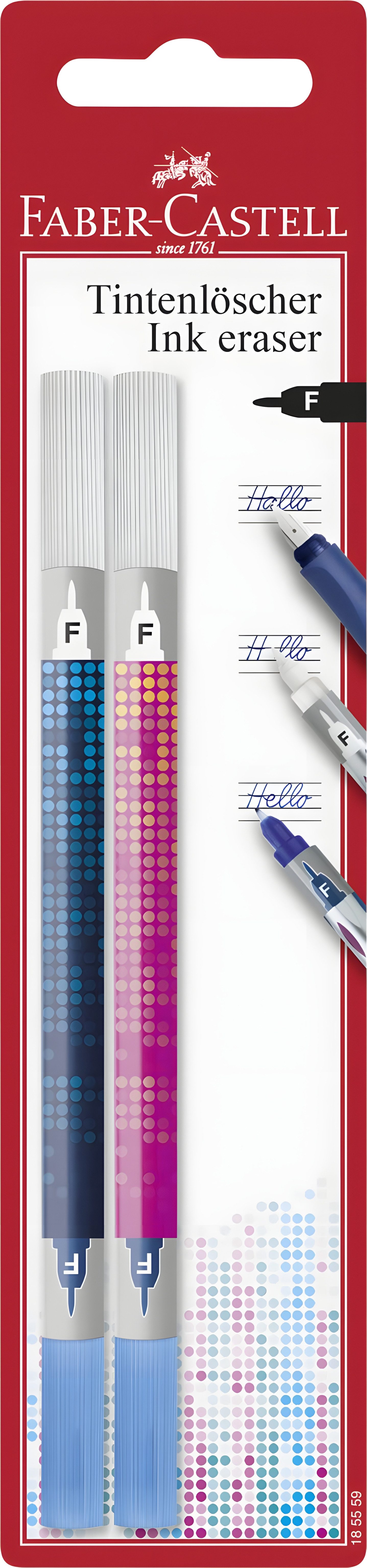 Faber-Castell Чернильный убийца Faber Castell Tintenlöscher Korrekturspitze F 2er