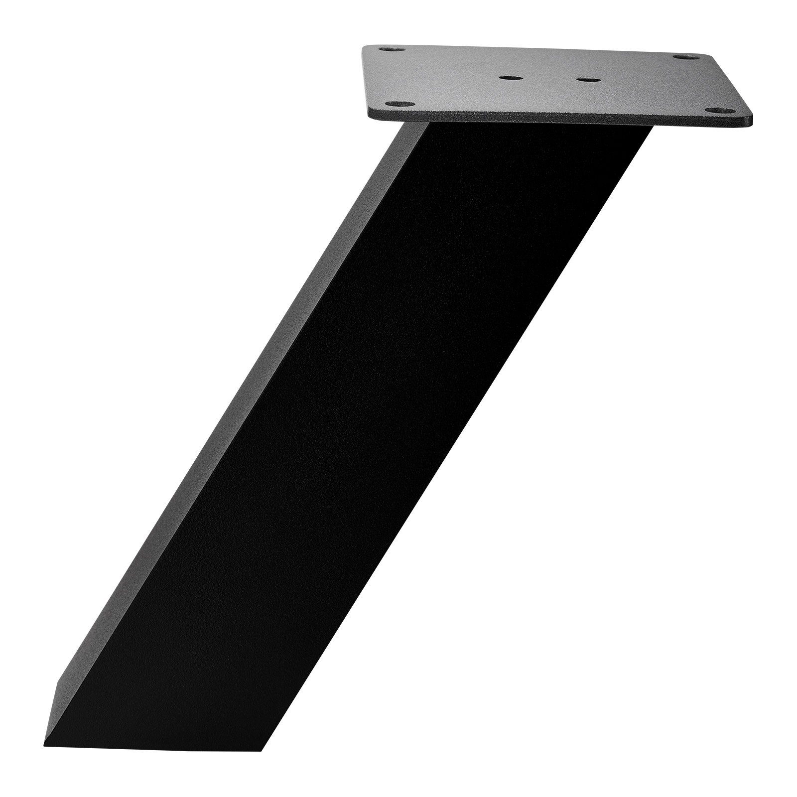 SO-TECH® Tischaufsatz Barkonsole OLBIA eckig 50 x 50 mm, Aluminium, (1-St), 50 x 50 x 220 mm schräg schwarz