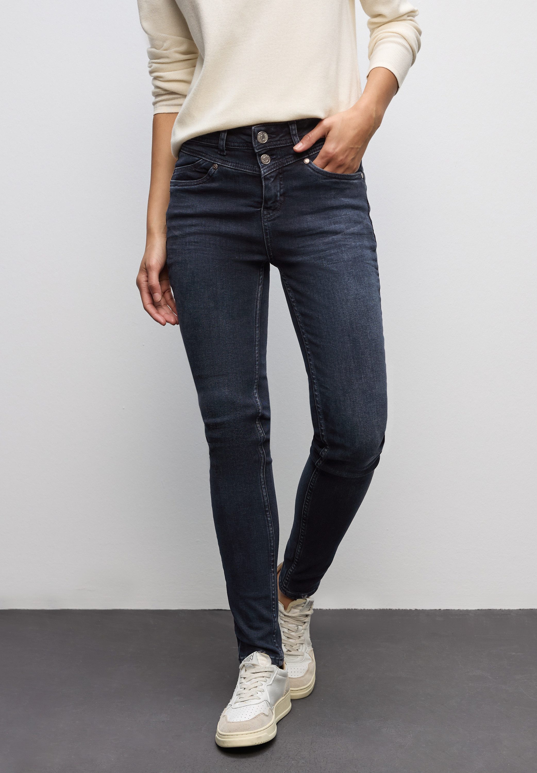 STREET ONE Slim-fit-Jeans Style York im 5-Pocket-Style und mit Stretch günstig online kaufen