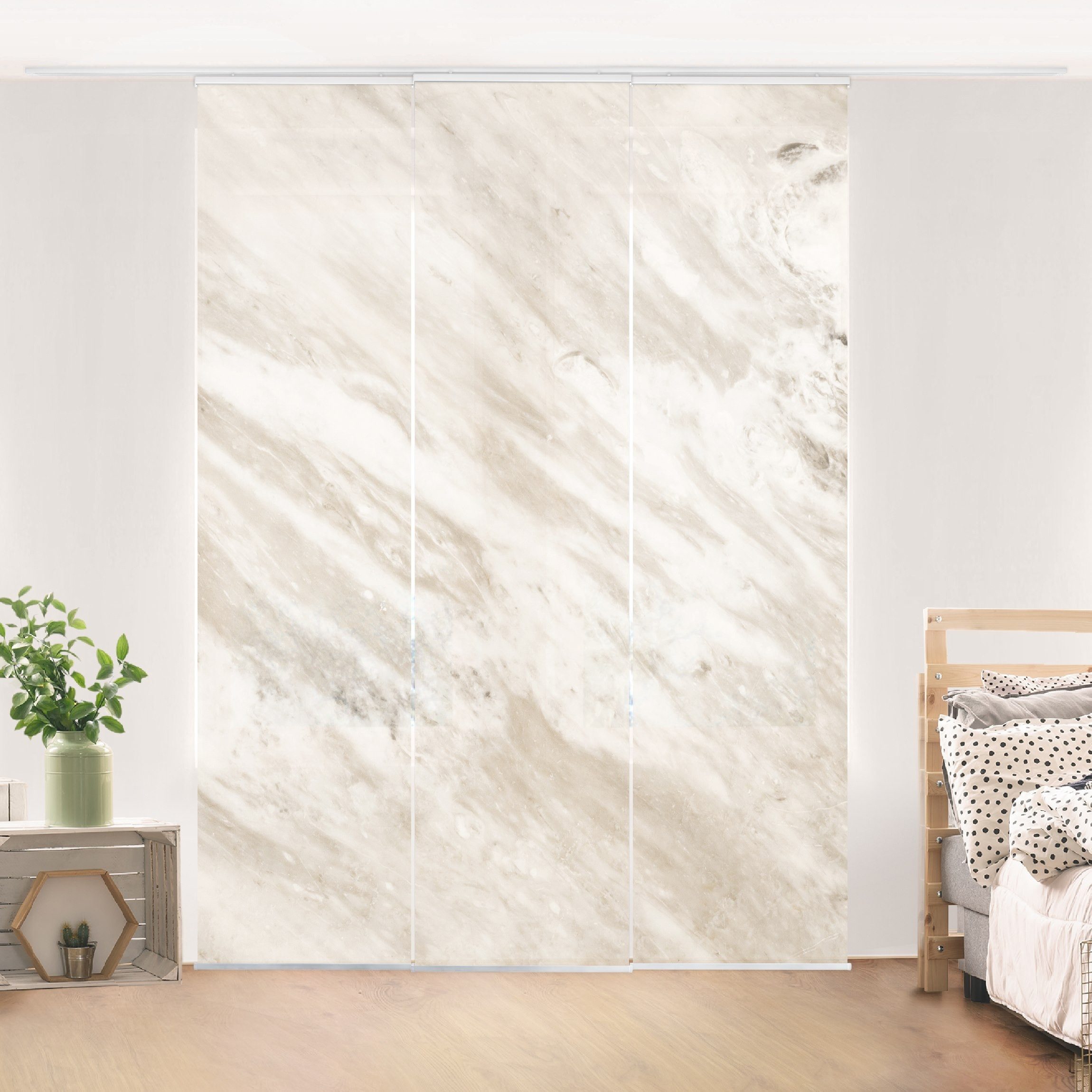 Bilderdepot24 Schiebegardine modern Flächenvorhang blickdicht Marmor günstig online kaufen