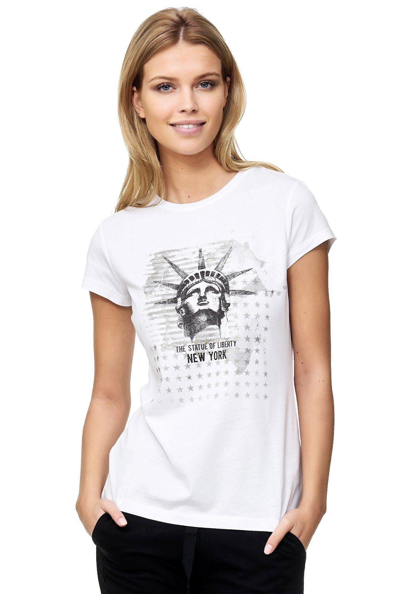 Lady T-Shirt Liberty-Aufdruck Decay