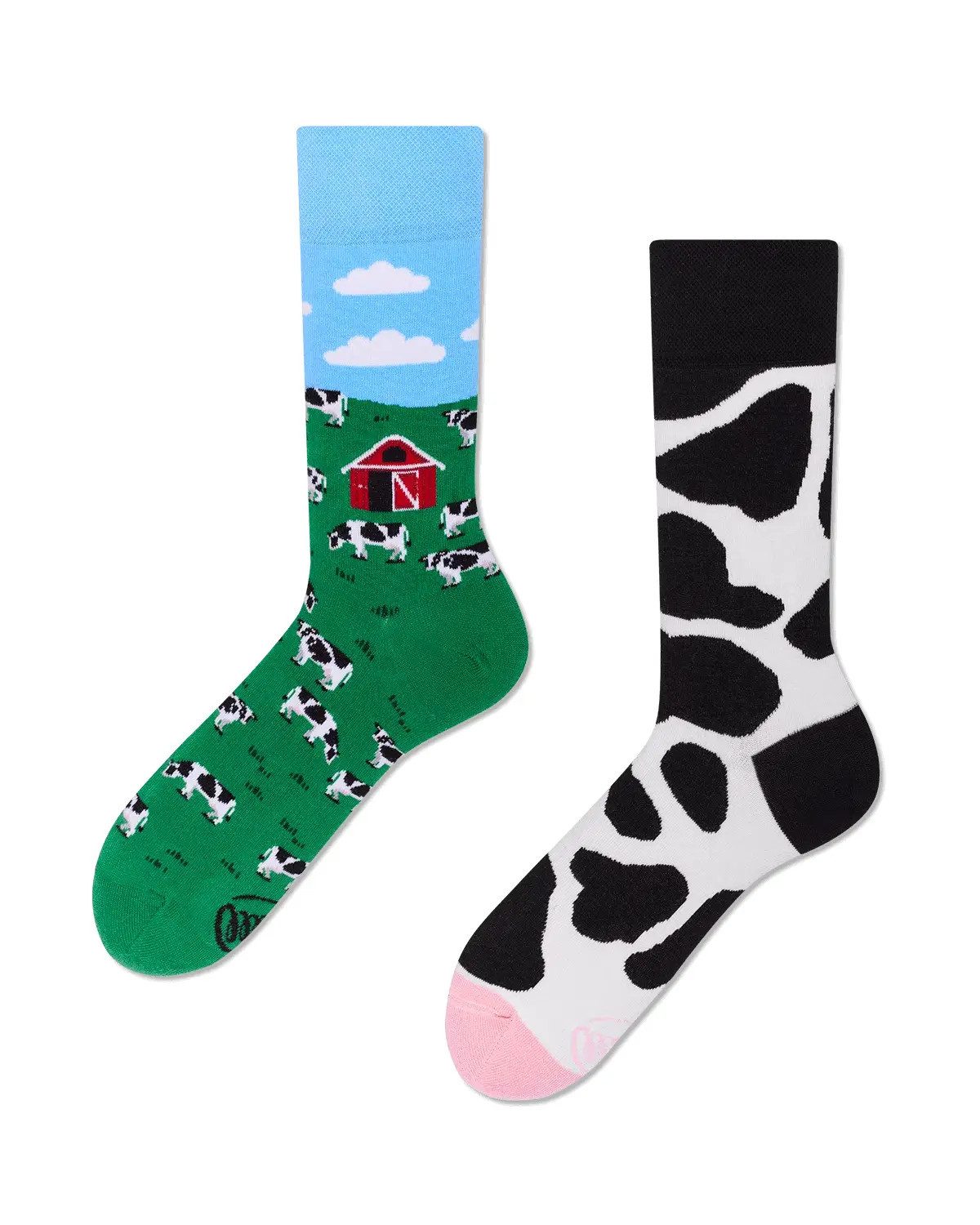 Many Mornings Freizeitsocken Many Mornings Socken Holy Cow (1 Paar, 1-Paar, 1 Paar) immer ein dismatching Paar
