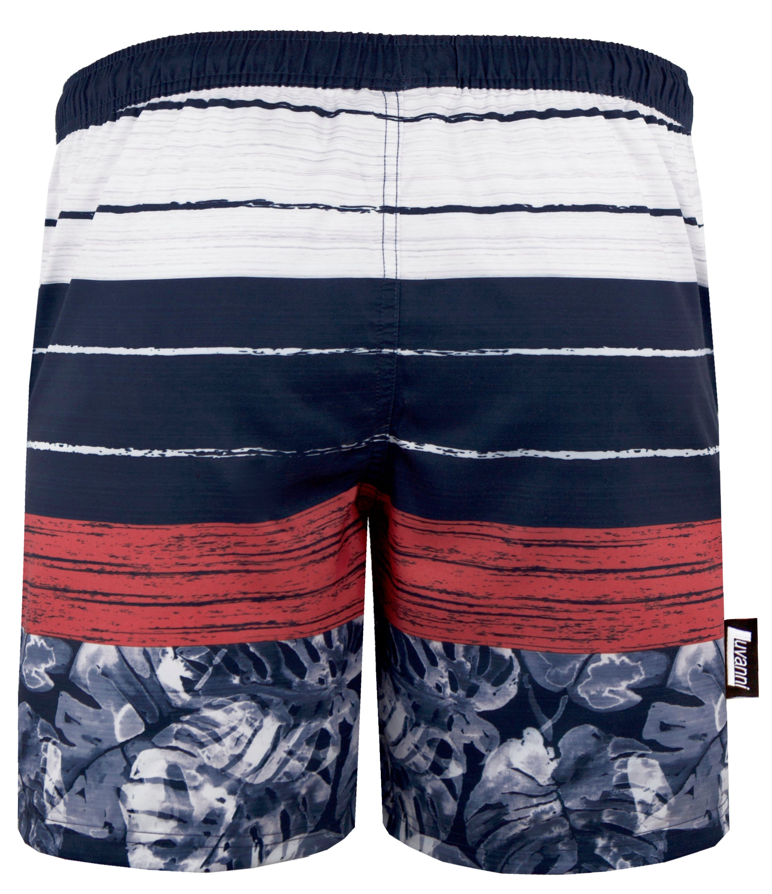 Luvanni Badehose Badehose Herren Schnelltrocknende Beachshorts 868v2 Badeshorts Kordelzug Boardshorts Schwimmhose Männer Shorts Hose