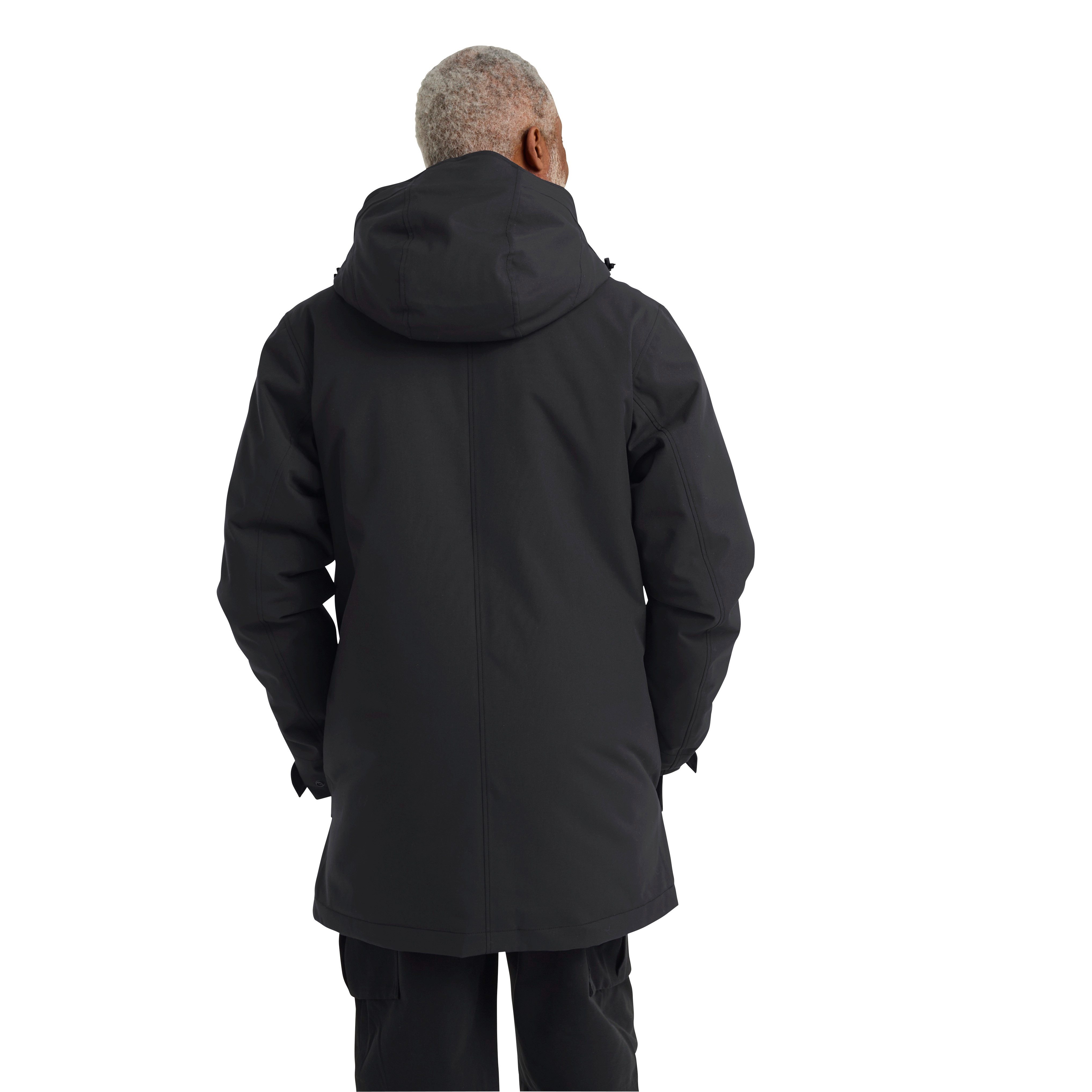 Jack Wolfskin Funktionsparka CANYON SHIELD PARKA M für Winter, atmungsaktiv, winddicht, mit abnehmbarer Kapuze