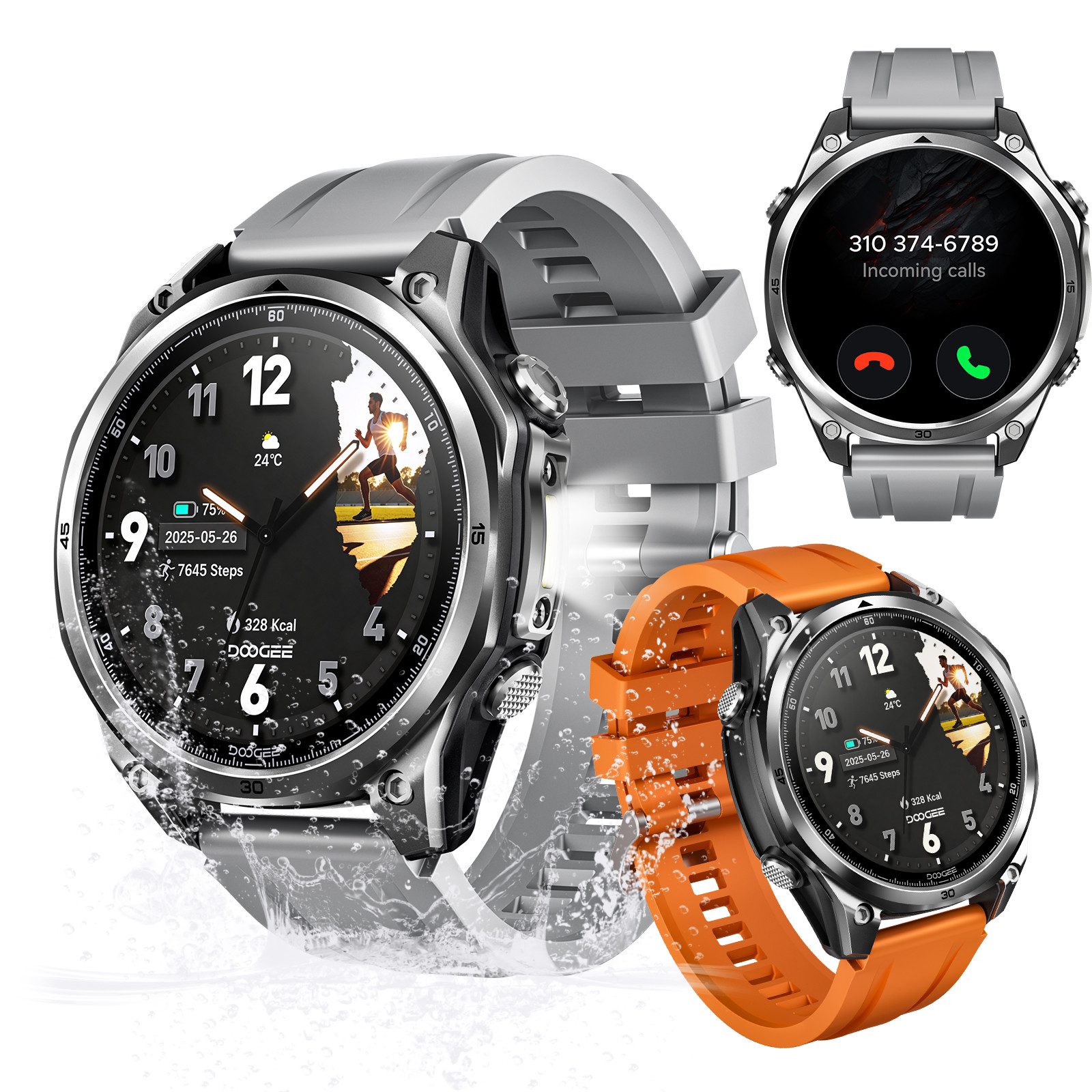 DOOGEE ANYWISE W1 LITE Smartwatch 1,43" AMOLED, 5ATM, Fitness & Sport Smartwatch, 170+ Modi, Herzfrequenz, SpO2, Schlaf, Anrufe, 12 Tage Akku