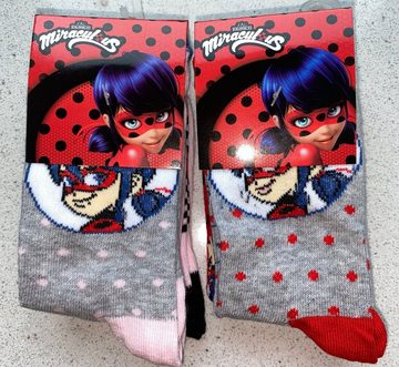 Miraculous - Ladybug Feinsocken 6x Miraculous Socken Ladybug Mädchen Strümpfe Kindersocken MEGAPACK original Mädchensocken weich+warm Gr.23/26 27/30 31/34