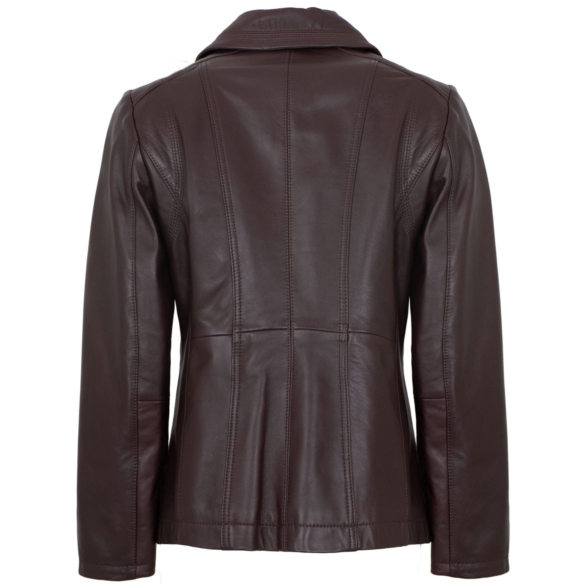 Maddox Lederjacke Line MADDOX - Damen Lederjacke Lammnappa bordo