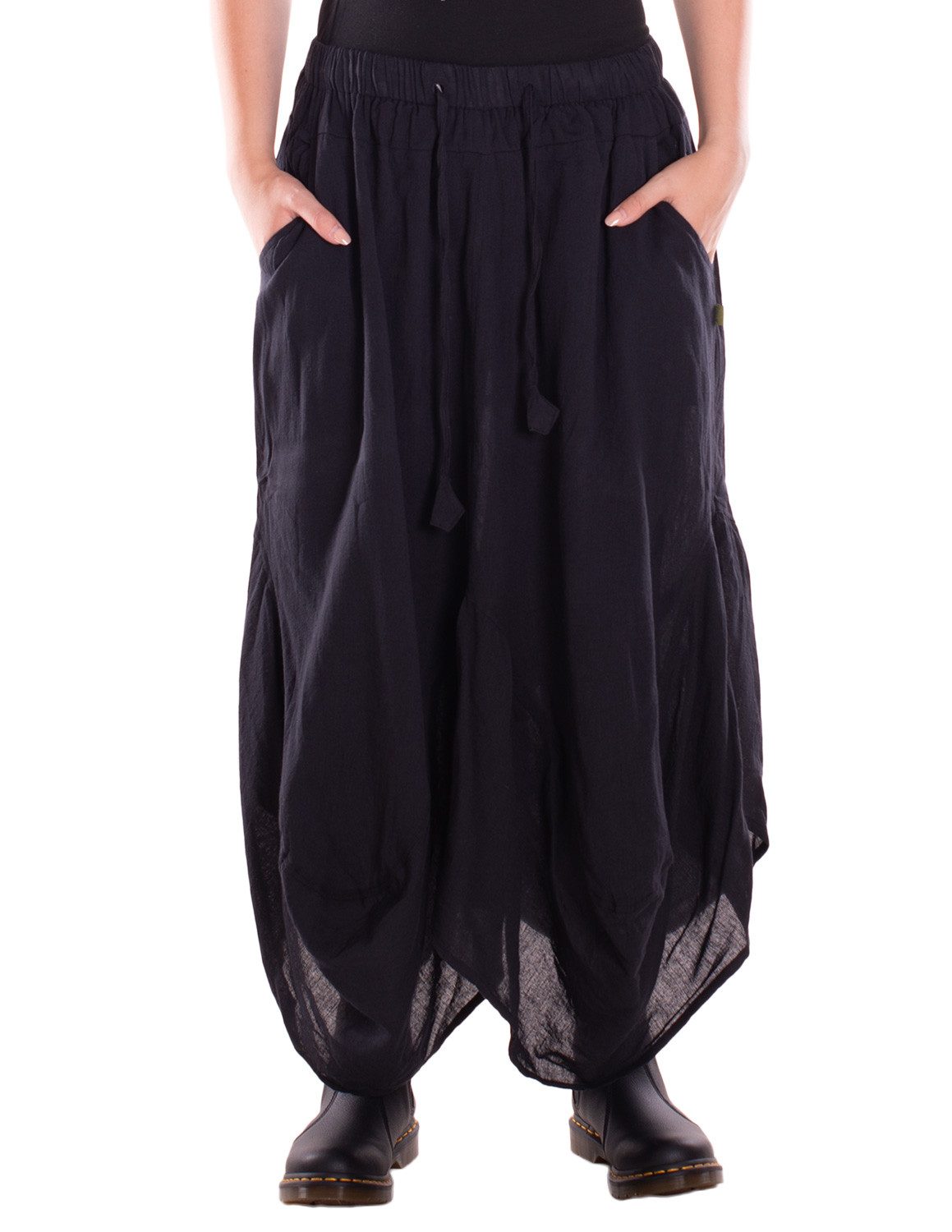 Vishes Ballonrock Langer Rock Damen Ballonrock Baumwolle Taschen Freesize 34-42 Alternative Mode, Boho, Hippie, Ethno, Festival