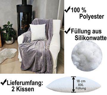 JACK Dekokissen JACK 2x Innenkissen XXL Kissenfüllung Inlett Füllkissen Kissen, 30x50cm, 40x40cm, 45x45cm, 50x50cm, Innen & Außen, Kissen, nur Innlay