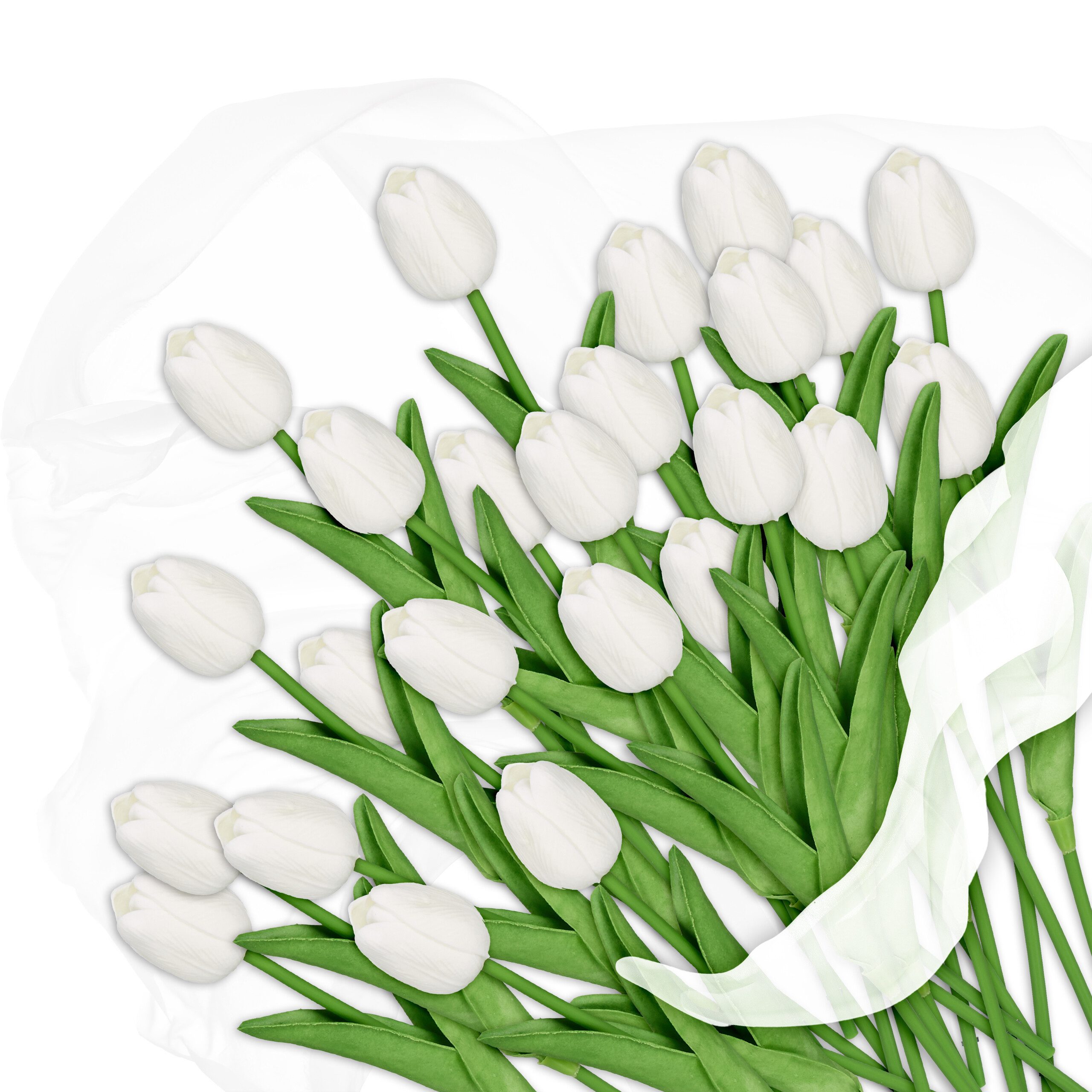 Kunstblume Künstliche Tulpen im 24er Set