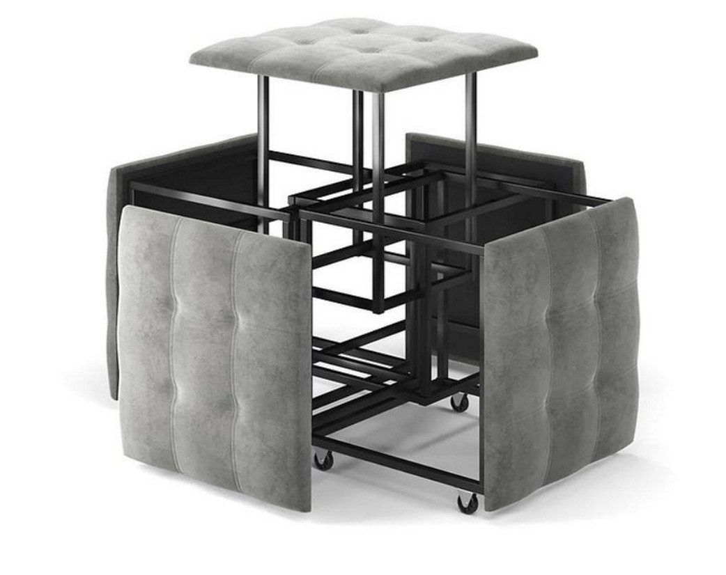 Rodnik Kinderhocker Puff Sitzhocker 5-in-1 (Sitzwürfel, auf Rollen, stapelbar, gepolstert, kompakte Aufbewahrung, 5 St., Ideal für Gäste-Jugend- Kinderzimmer, F – Bild 3 von 5