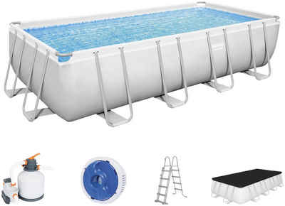 Bestway Pool PSteelPool 549x274x122 (5-tlg), 5-tlg., BxLxH: 274x549x122 cm, mit Sandfilteranlage