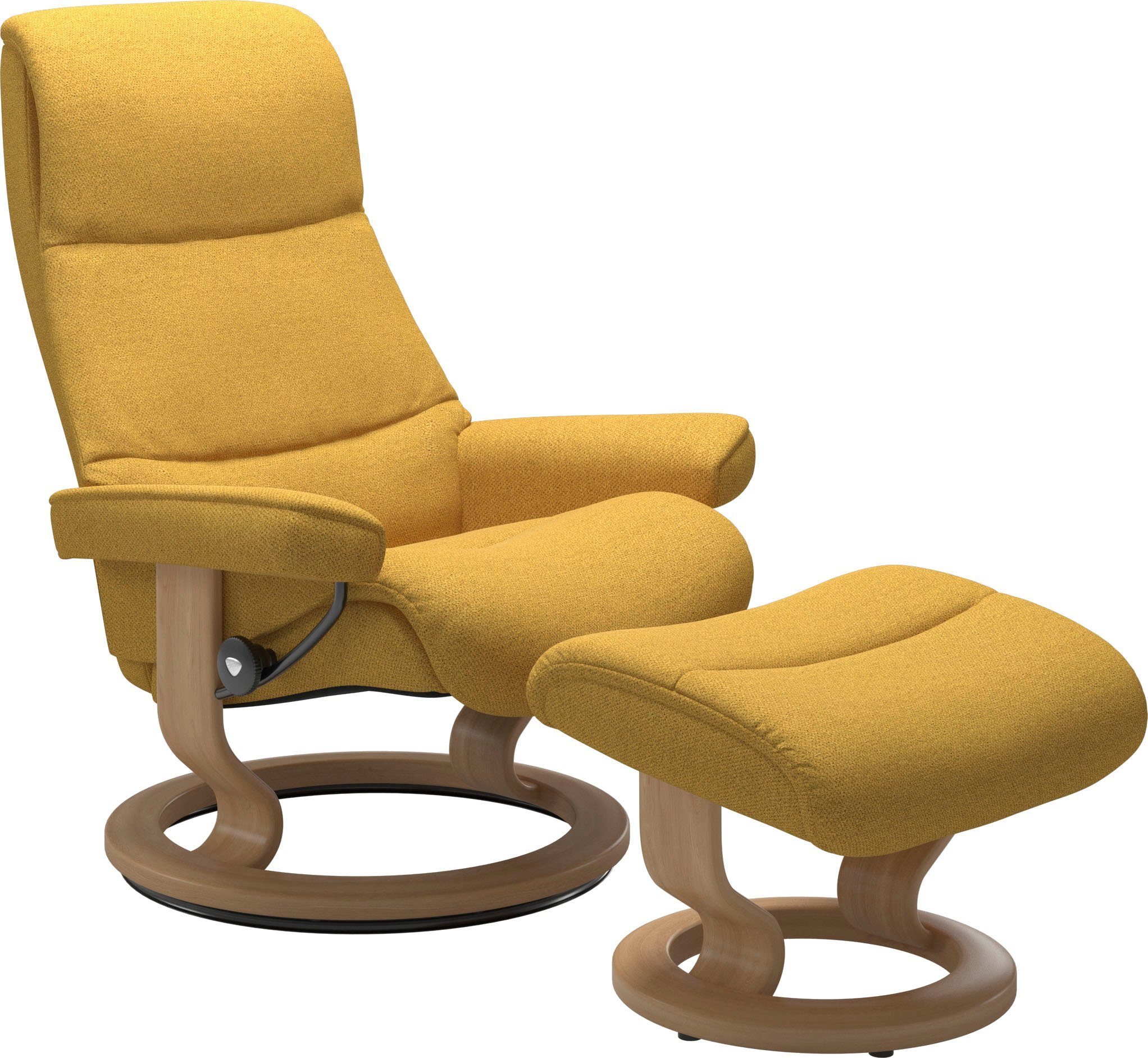 Base, mit Eiche Classic (Set, Größe Relaxsessel Hocker), Stressless® mit S,Gestell View Relaxsessel