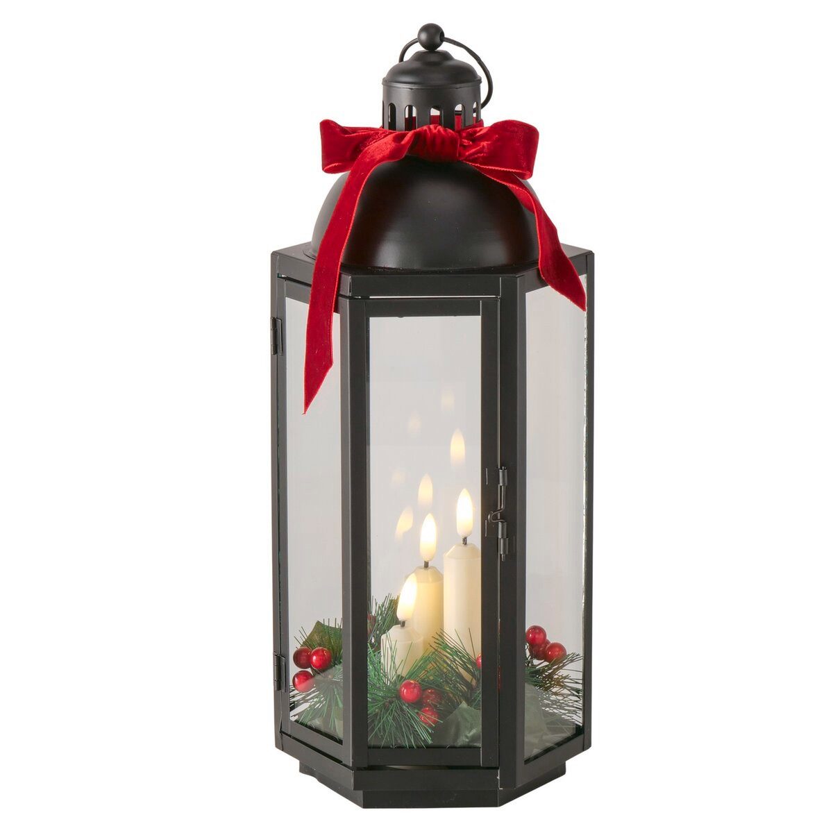 OTTO home LED Laterne, Warmes Licht, schwarz oder weiß, Höhe 38,5 cm