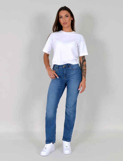 ESRA Straight-Jeans Damen Stretch-Jeans G1400 Straight Джинси Damen High Waist Stretch Джинси Damen Regular Hose