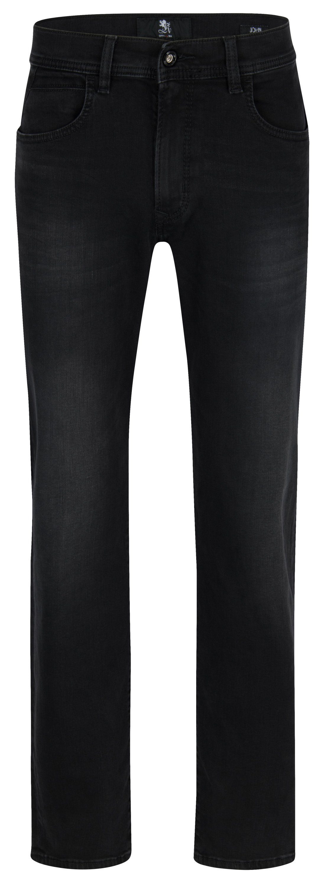 Kern 5-Pocket-Jeans OTTO KERN JOHN dusty black used buffies 67151 6853.9814