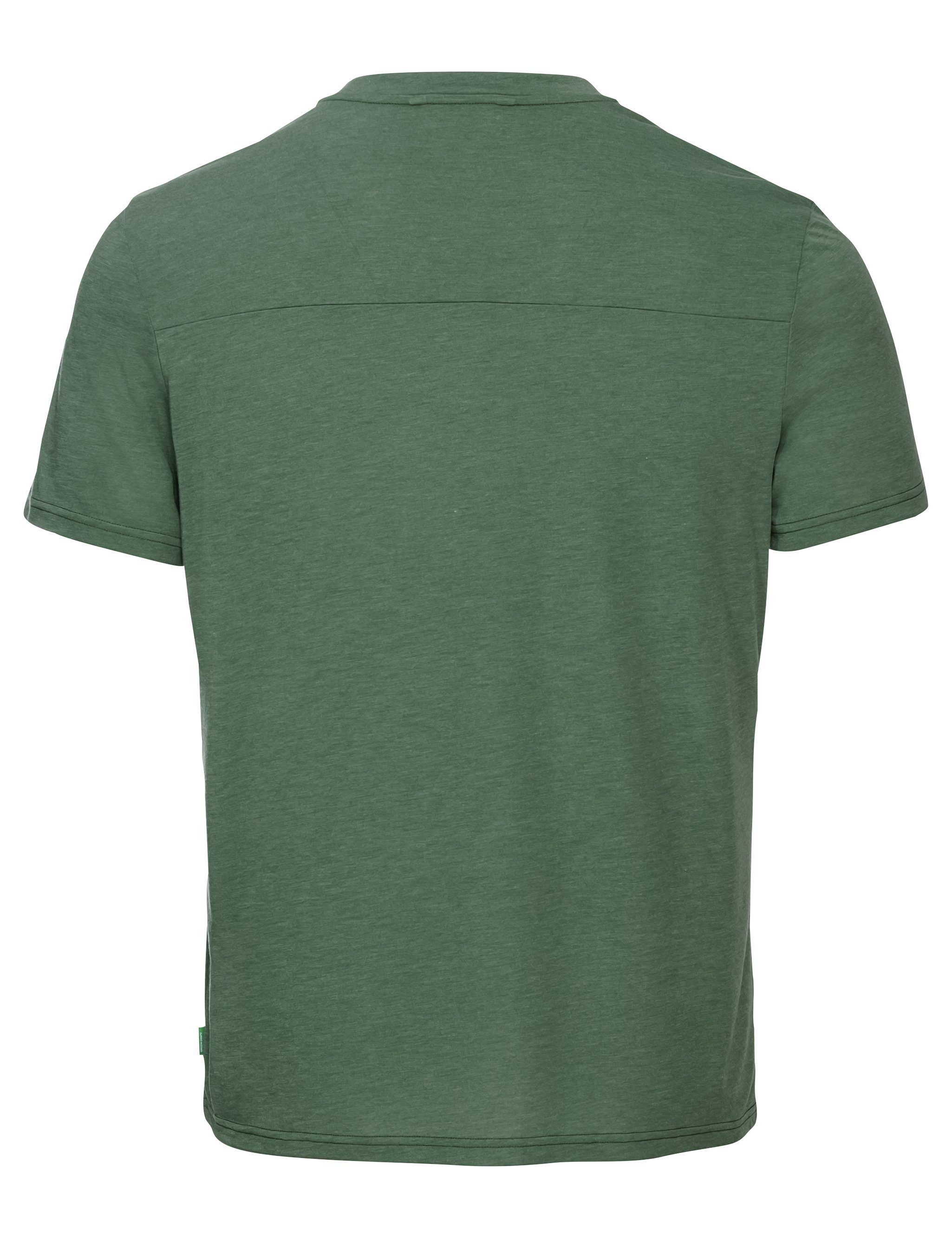III T-Shirt Grüner (1-tlg) woodland Tekoa Men's T-Shirt VAUDE Knopf