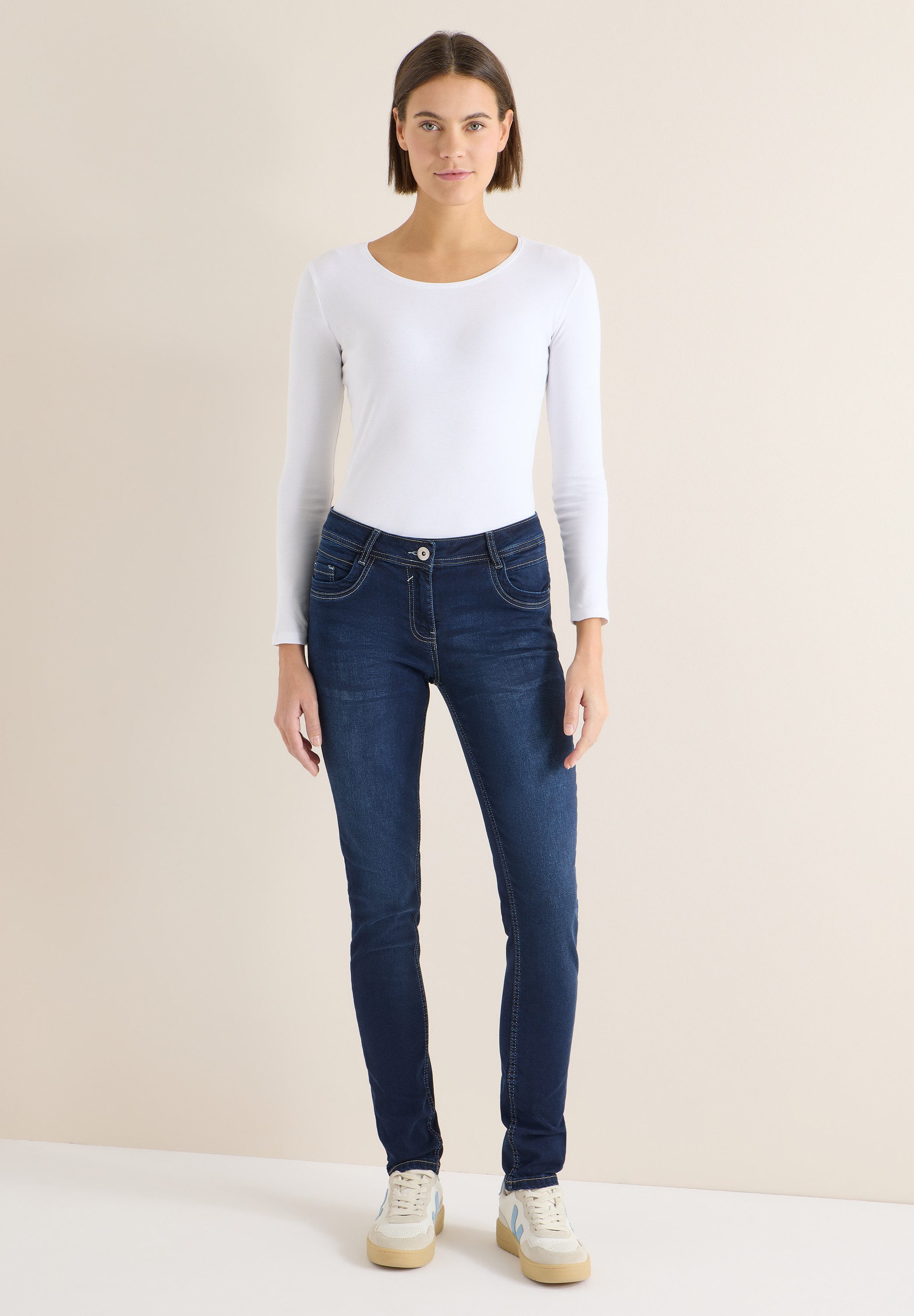 CECIL Comfort-fit-Jeans Middle Waist