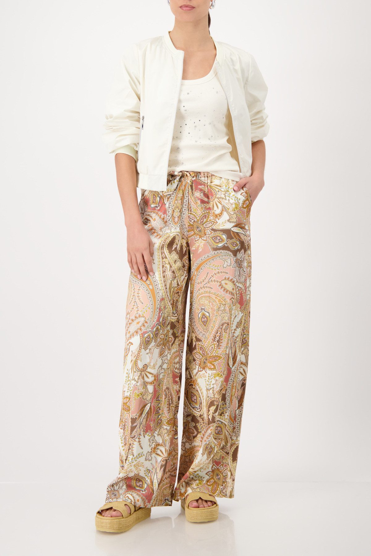 Monari Palazzohose Hose Pia reg. Paisley Regular fit mit Paisleymuster – Bild 5 von 5