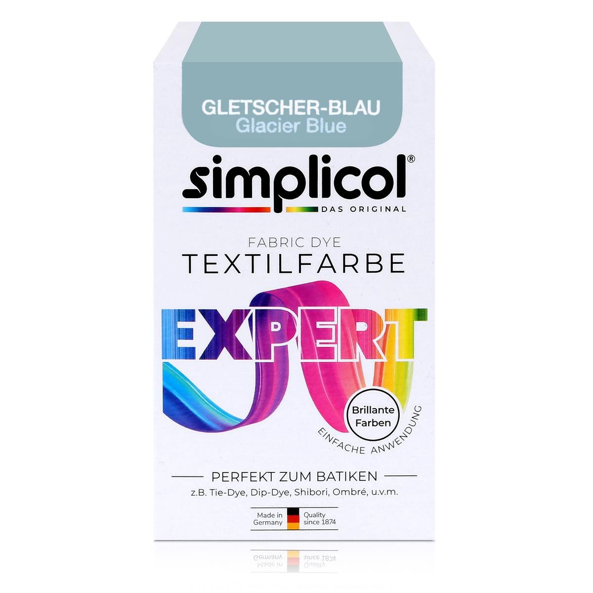 Textilfarbe Simplicol Textilfarbe expert Gletscher-Blau 150g - Farbe zum Färben (1