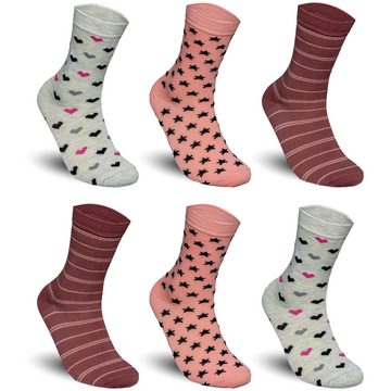 TEXEMP Basicsocken 3 bis 12 Paar Damen Socken Baumwolle Premium Strümpfe Komfortbund (3-Paar) Robust & Langlebig