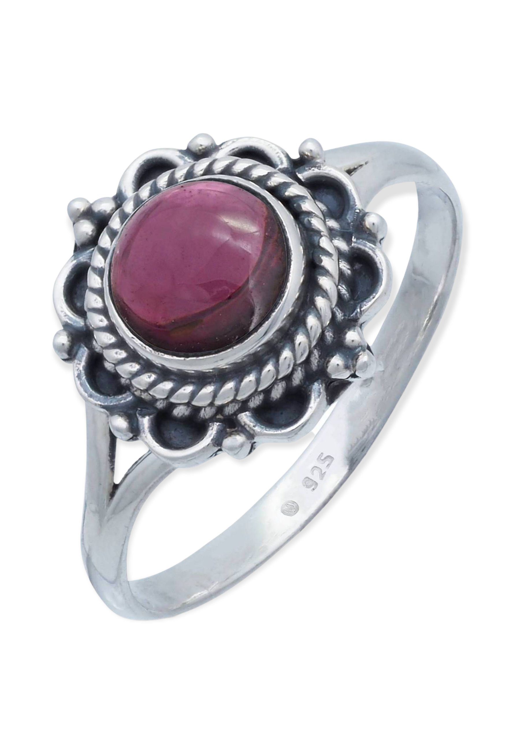 Mantraroma Ring 925 Silber Mit Edelstein – Großer Onyx-Ring, Handgefertigt & Elegant