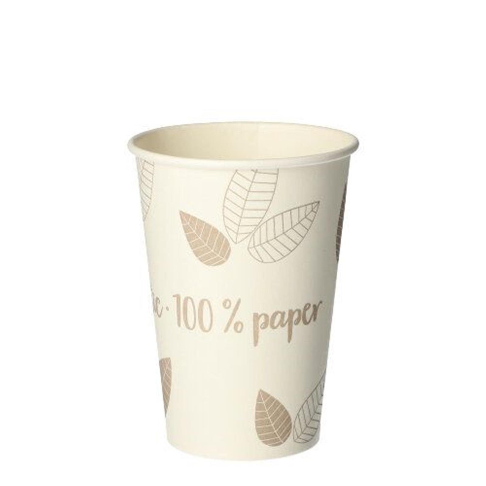 PAPSTAR Becher Papstar 80 Trinkbecher, Pappe "pure" 0,18 l Ø 7 cm · 9,2 cm "ZERO"