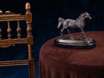 Aubaho Skulptur Bronze Pferd Bronzeskulptur Figur Araber Skulptur Antik-Stil