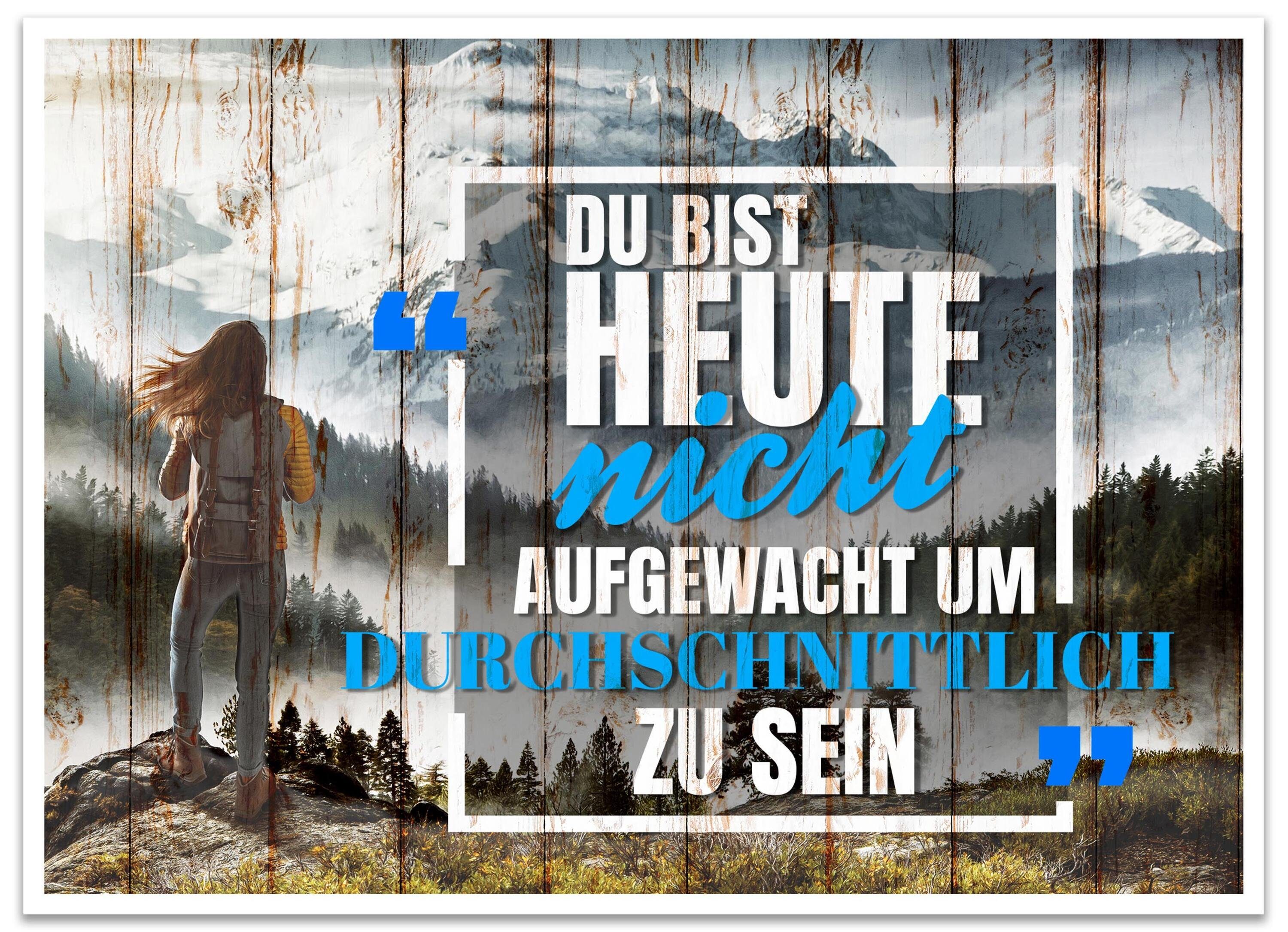 wandmotiv24 Poster Motivation M0027, Sprüche (1 St), Wandbild, Wanddeko