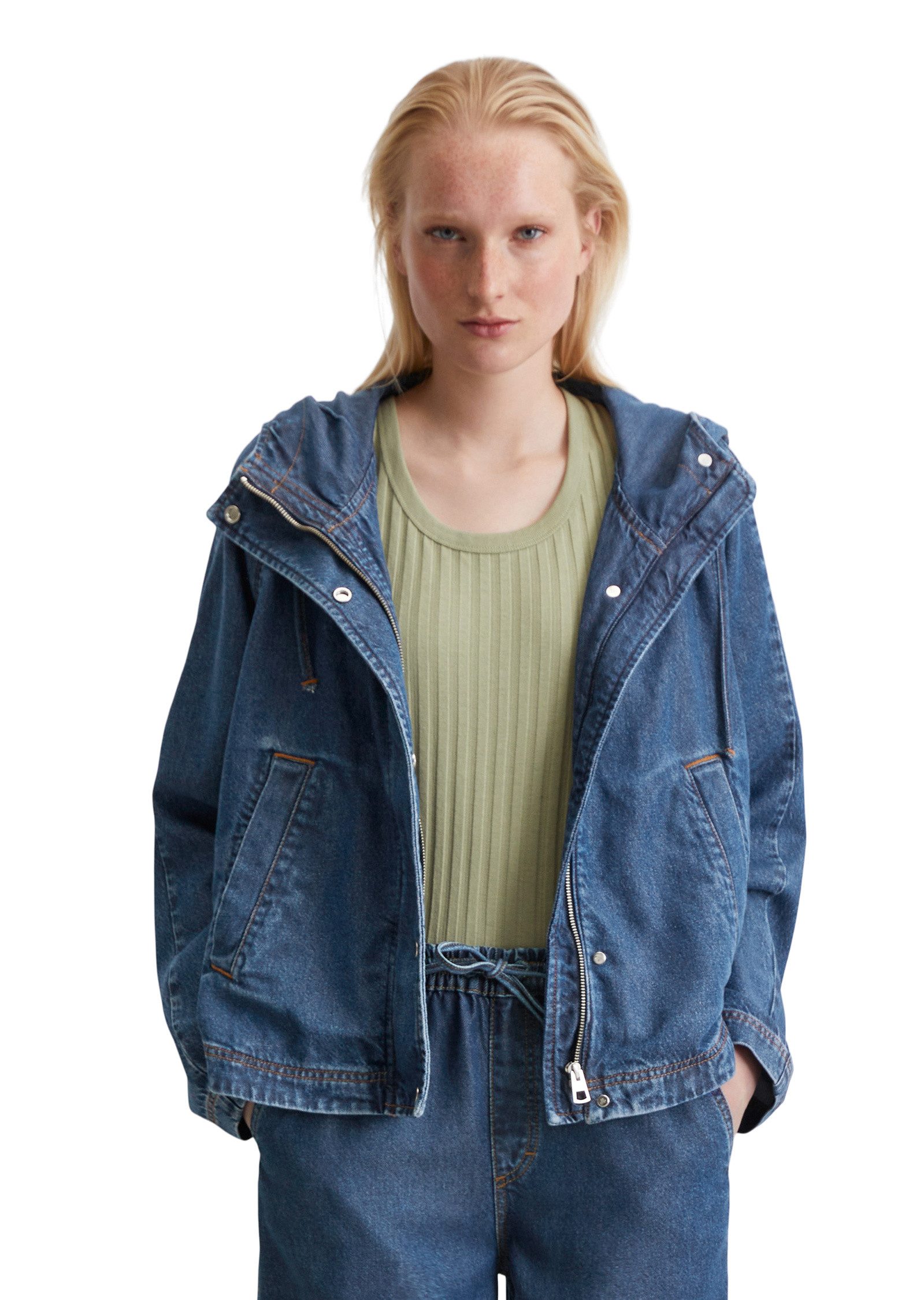 Marc O'Polo Jeansjacke aus TENCEL™ Lyocell-Mix günstig online kaufen
