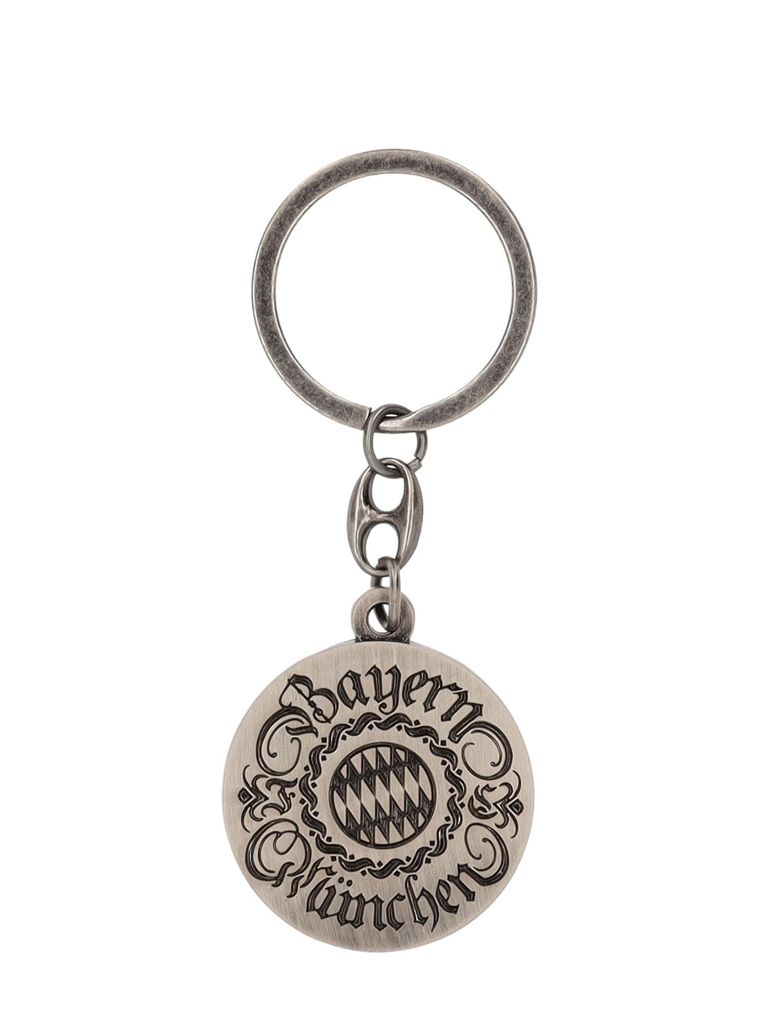 FC Bayern München Schlüsselanhänger FC Bayern München, Schlüsselanhänger Wiesn Logo FCB, Silber