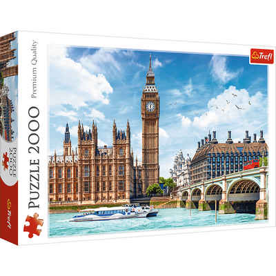 Trefl Puzzle Big Ben London, England Puzzle, 2000 Puzzleteile, Made in Europe