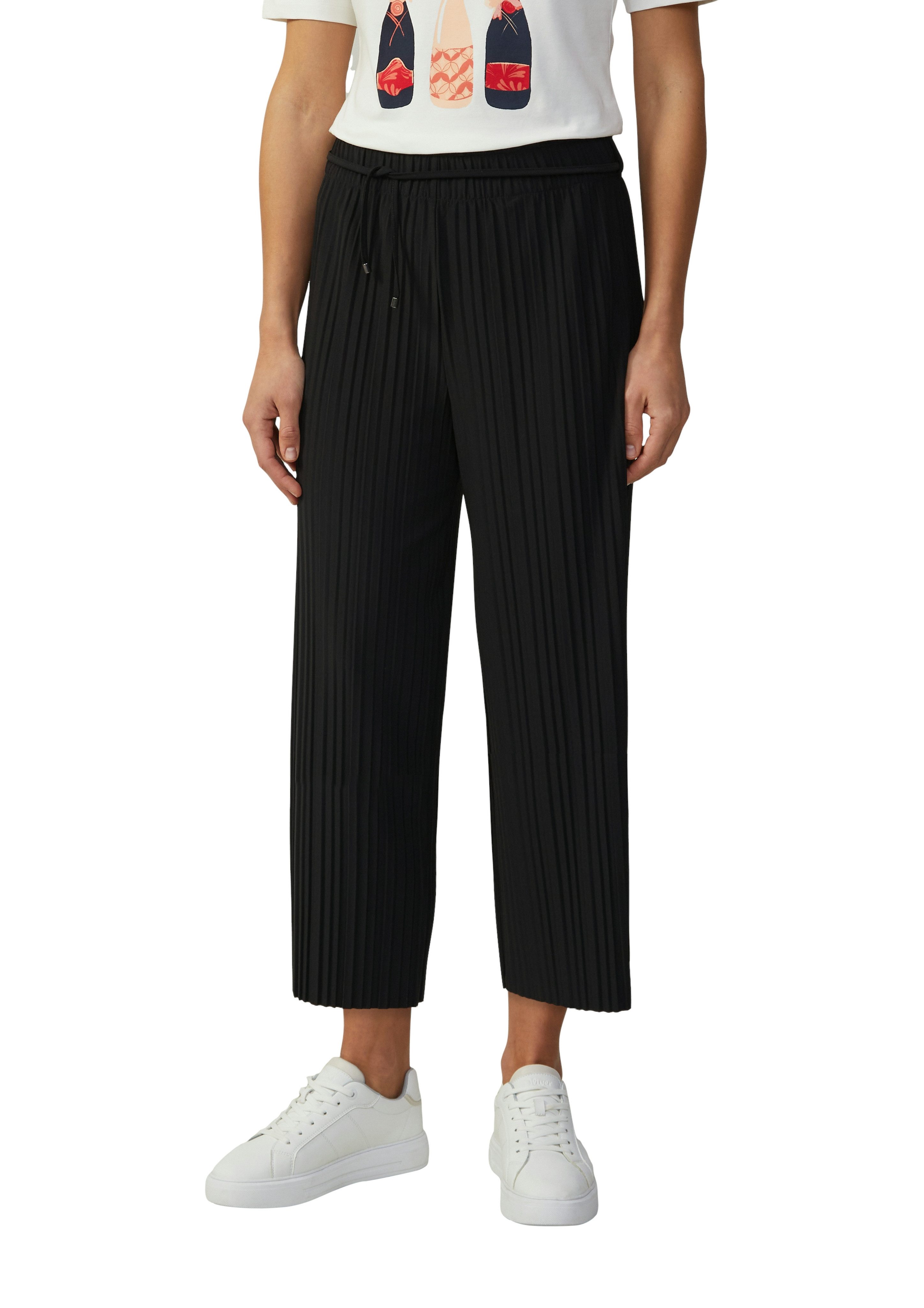 s.Oliver BLACK LABEL Stoffhose Sommerhose mit Wide Leg günstig online kaufen